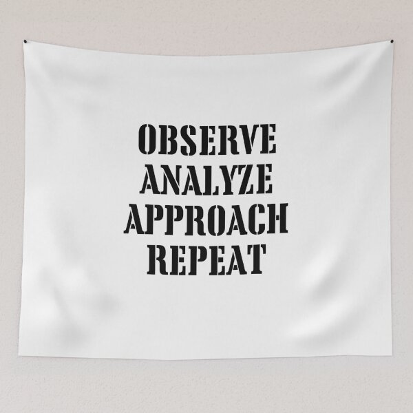 Item preview, Observe Analyze Approach Repeat designed and sold by TShirtCrafters.