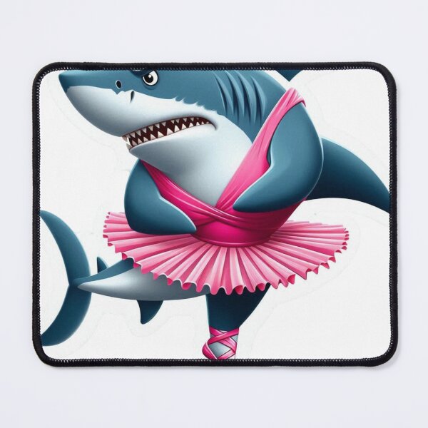 Item preview, Sticker of a Shark Wearing a Tutu, Trying to Ballet Dance  Premium Cool Trendy Best Gift designed and sold by Imaginarium of Chaos falcon88 .
