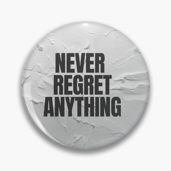 Item preview, Never regret - motivation designed and sold by Naquo.