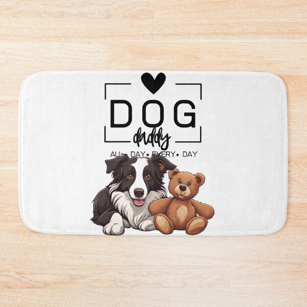 Item preview, Adorable Border Collie with a Plush Teddy Bear – Cartoon Illustration designed and sold by GoodyPaws.