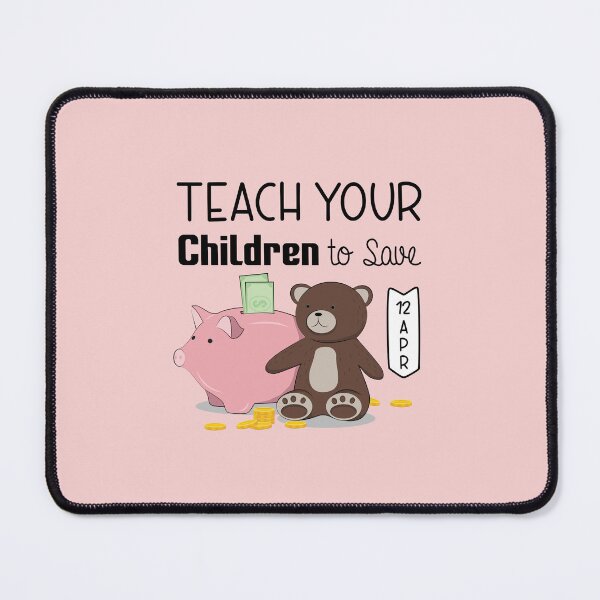 Item preview, 12 April Teach Your Children to Save Day - Wacky Holidays designed and sold by ChemicalXShop.