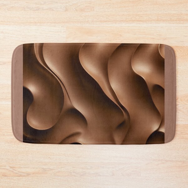 Item preview, Mocha Mousse abstract depiction of creamy chocolate waves designed and sold by Benitty.