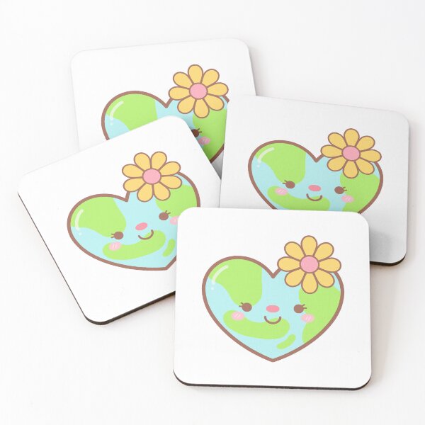 Item preview, Cute Heart Shape Earth Day with Daisy Flower designed and sold by nuchz.