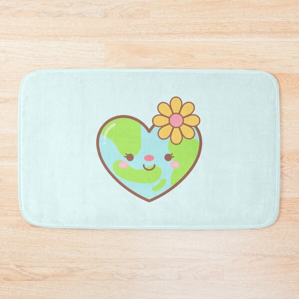 Item preview, Cute Heart Shape Earth Day with Daisy Flower designed and sold by nuchz.
