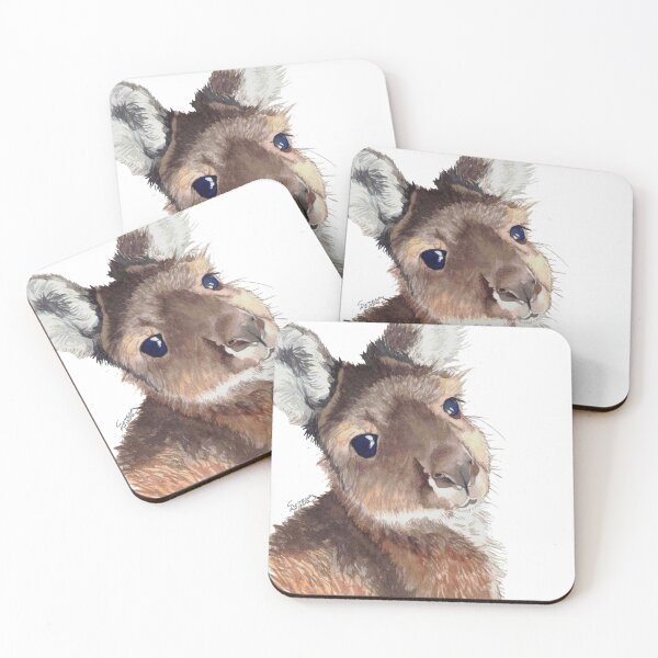 Item preview, sweet Australian grey kangaroo designed and sold by SerenArtinOz.