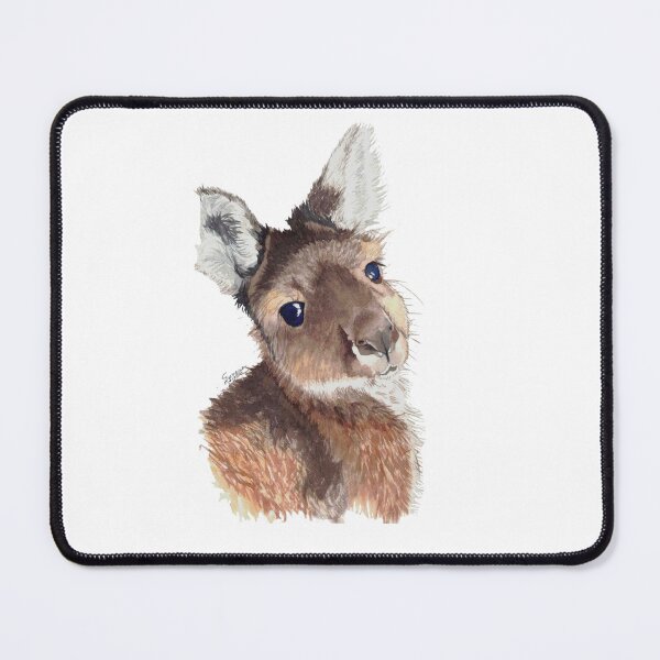 Item preview, sweet Australian grey kangaroo designed and sold by SerenArtinOz.