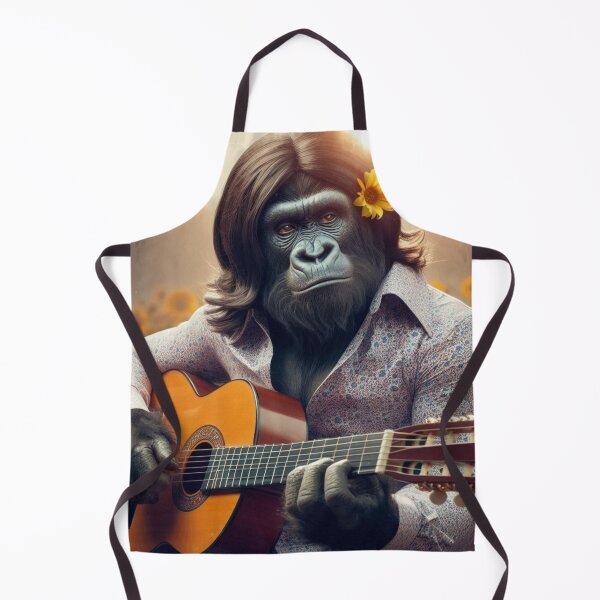 Item preview, Cute gorilla classic guitar playing designed and sold by Dogandesighn.