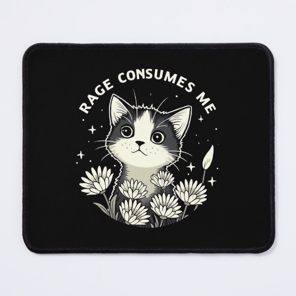 Item preview, Cute Cat Rage Consumes Me Funny Sarcastic Kitten Flower designed and sold by KAYDEE01212 ✨.