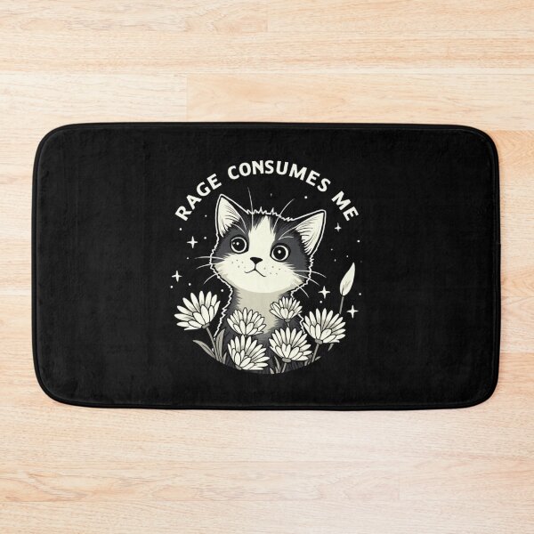 Item preview, Cute Cat Rage Consumes Me Funny Sarcastic Kitten Flower designed and sold by KAYDEE01212 ✨.
