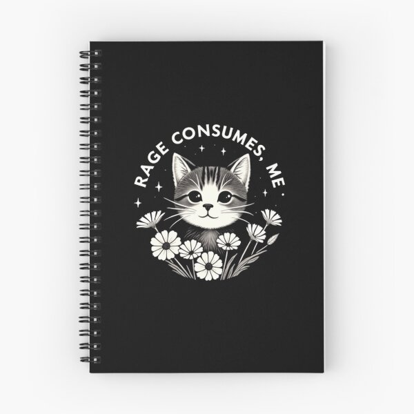 Item preview, Cute Cat Rage Consumes Me Funny Sarcastic Kitten Flower designed and sold by KAYDEE01212 ✨.