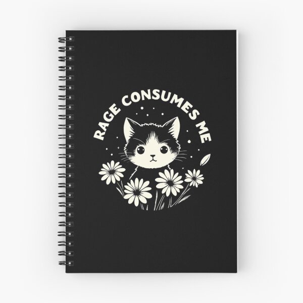 Item preview, Cute Cat Rage Consumes Me Funny Sarcastic Kitten Flower designed and sold by KAYDEE01212 ✨.