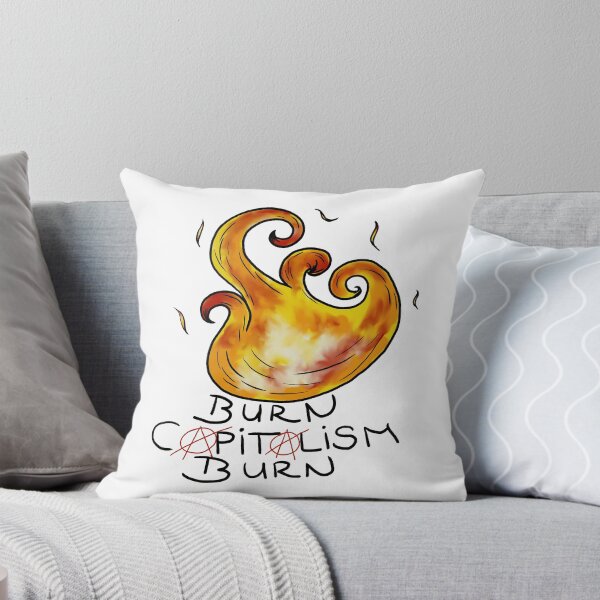 Item preview,  burn capitalism burn anarchist designed and sold by Kalhanne.