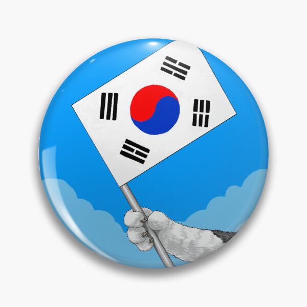 Item preview, cat paw holding a Korean national flag  designed and sold by Dalbongju.