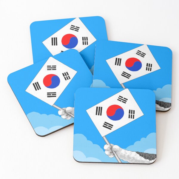 Item preview, cat paw holding a Korean national flag  designed and sold by Dalbongju.