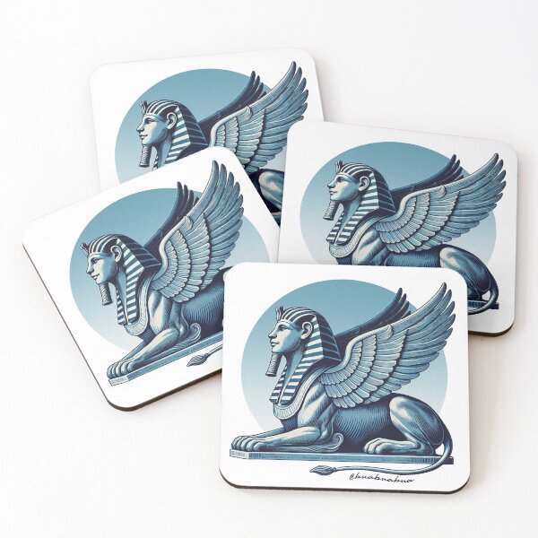 Item preview, Blue Egyptian Sphinx designed and sold by BUABUABUA.