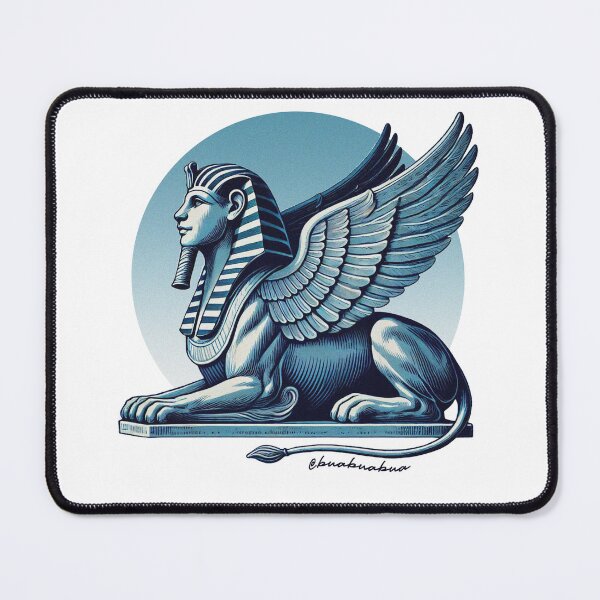 Item preview, Blue Egyptian Sphinx designed and sold by BUABUABUA.
