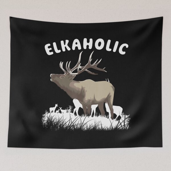 Item preview, Elkaholic Shirt Elk Hunting Lovers T-shirt Funny Gift designed and sold by StreetArtPro.