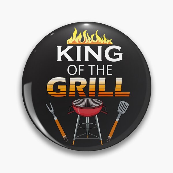 Item preview, King of the Grill Funny Dad on Barbecue Grill Design designed and sold by Jaudaux Designs.