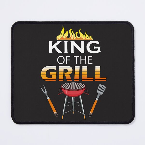 Item preview, King of the Grill Funny Dad on Barbecue Grill Design designed and sold by Jaudaux Designs.