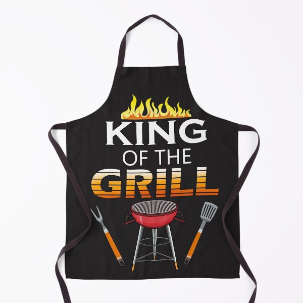 Item preview, King of the Grill Funny Dad on Barbecue Grill Design designed and sold by Jaudaux Designs.
