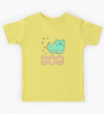 Cute dog mastiff. Funny caricature animal. Kids Tee