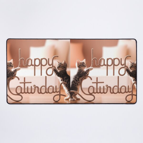 Item preview, Happy Caturday Kittens designed and sold by AI-Only Creations.