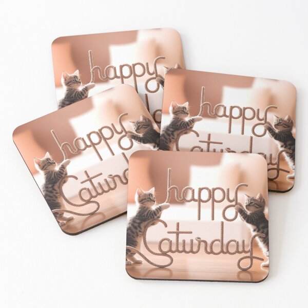 Item preview, Happy Caturday Kittens designed and sold by AI-Only Creations.
