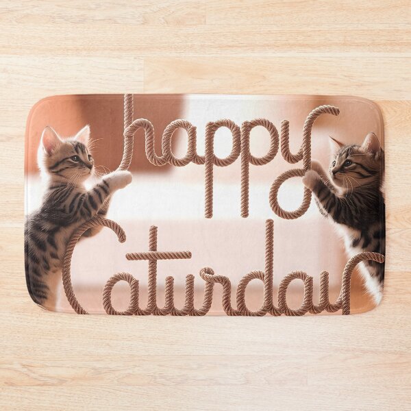 Item preview, Happy Caturday Kittens designed and sold by AI-Only Creations.