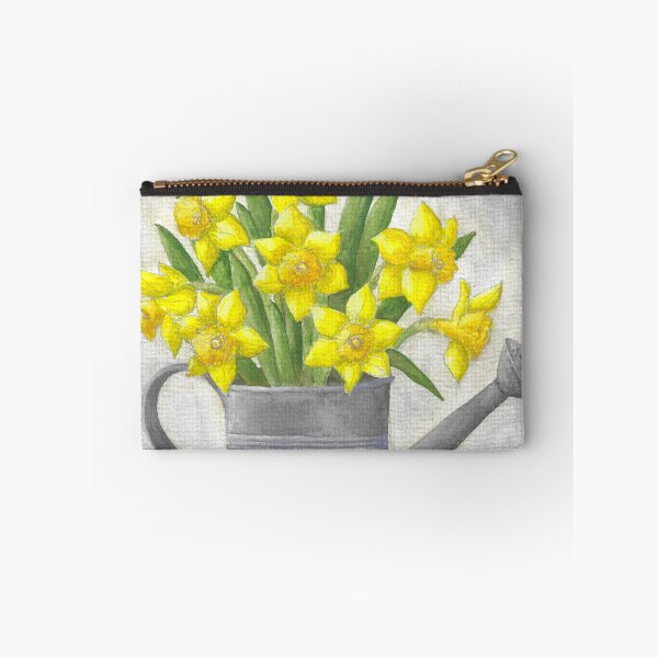 Item preview, daffodils in watering can designed and sold by Sandra  Steinke.