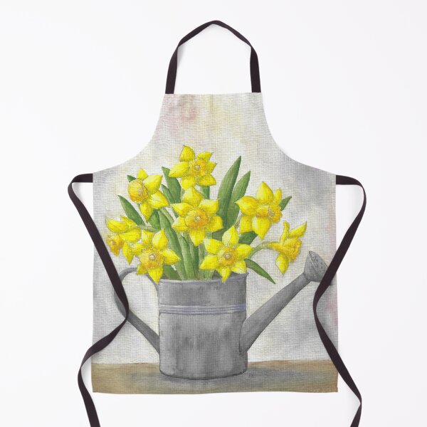 Item preview, daffodils in watering can designed and sold by Sandra  Steinke.