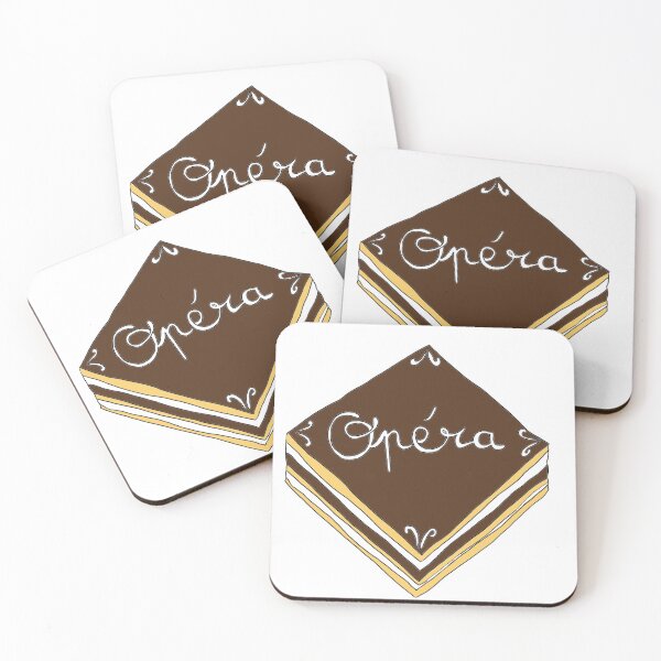 Item preview, Opera Cake - Classic Pastry illustration designed and sold by CecileLenam.