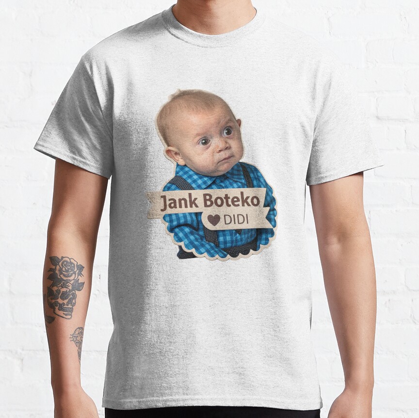 Funny Meme Baby T-Shirt Design – "Jank Boteko ❤️ Didi. Classic T-Shirt