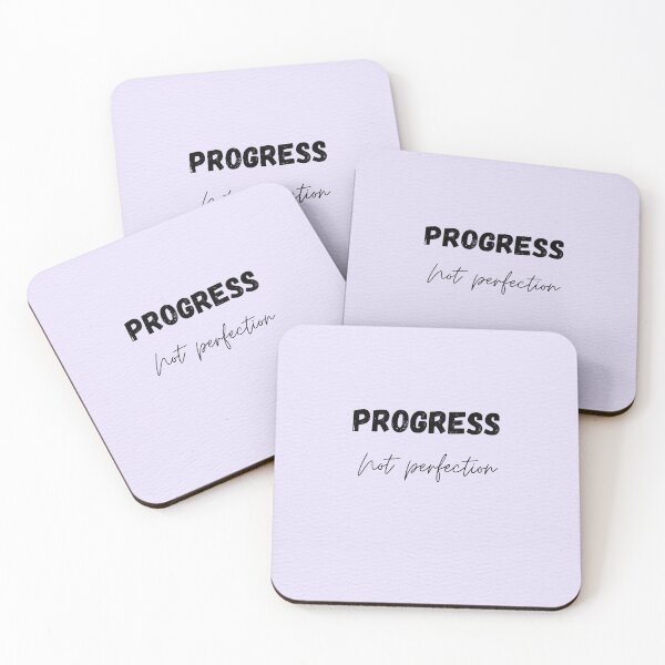 Item preview, Progress not perfection - motivational quote designed and sold by Naquo.