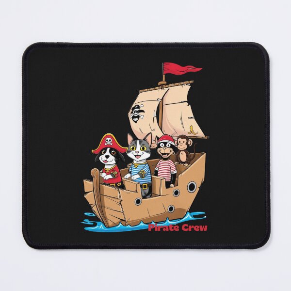 Item preview, Adorable Pirate Crew - Funny Animal Cartoon Design designed and sold by likeforcode.