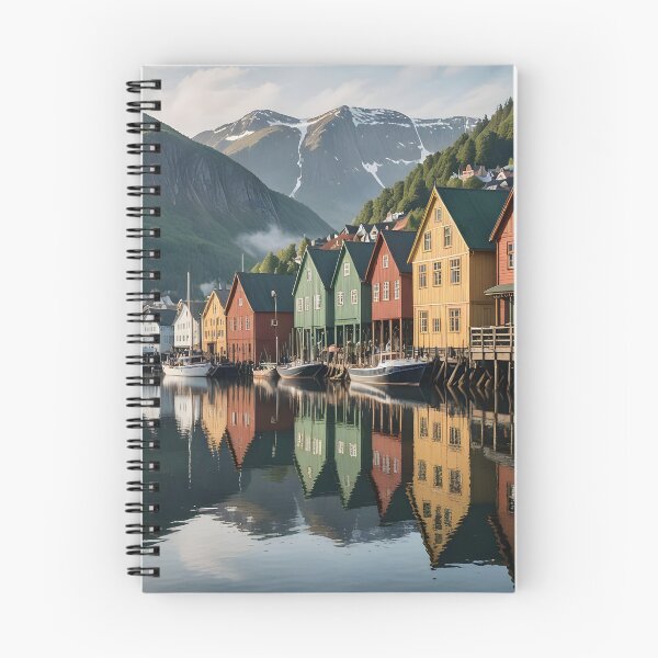 Item preview, Bryggen in Bergen: Iconic Waterfront Charm designed and sold by LSVart.