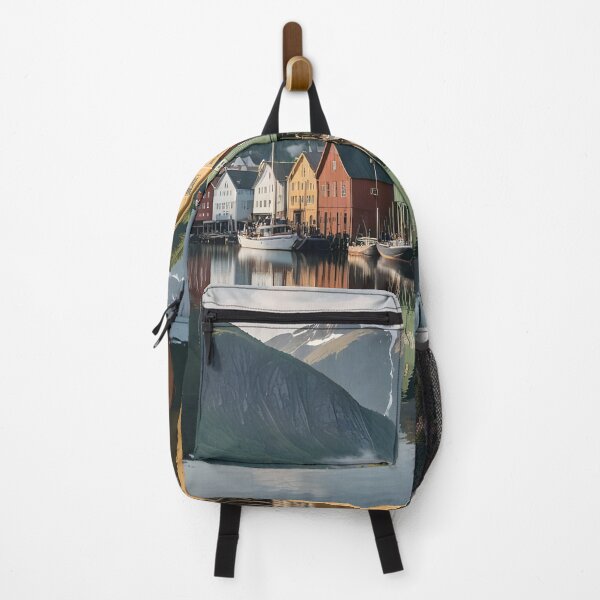 Item preview, Bryggen in Bergen: Iconic Waterfront Charm designed and sold by LSVart.