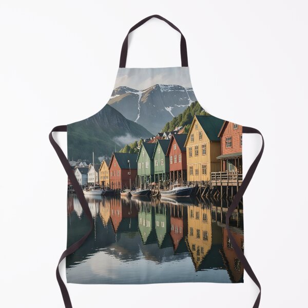 Item preview, Bryggen in Bergen: Iconic Waterfront Charm designed and sold by LSVart.