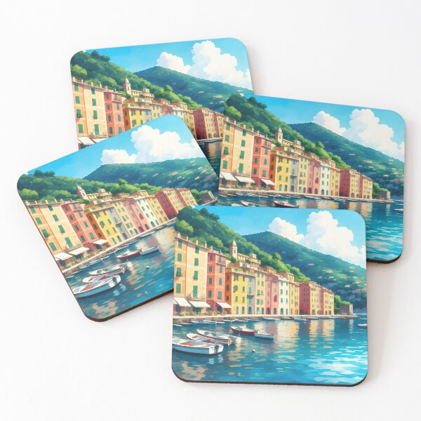 Item preview, Camogli Harbour: Colorful Reflections of Ligurian Charm designed and sold by LSVart.