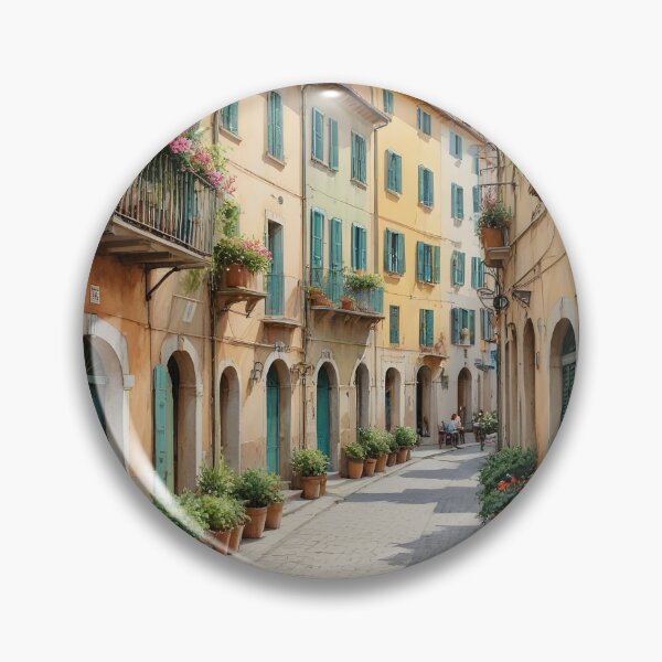 Item preview, Camogli, Italy: Pastel Alleys & Cobblestone Charm designed and sold by LSVart.