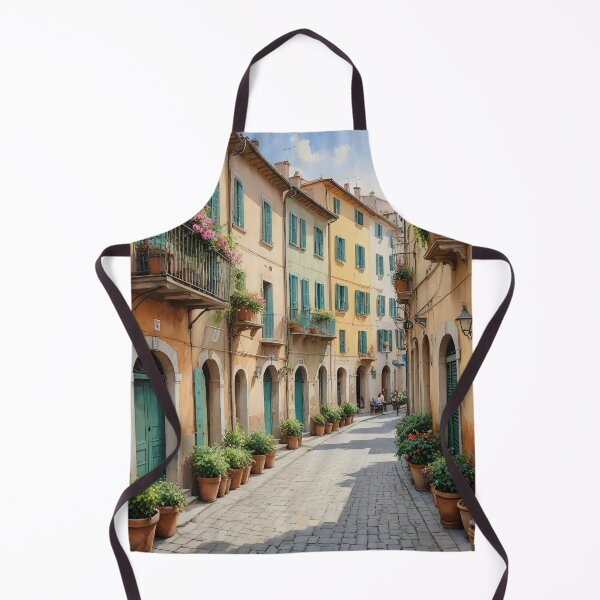 Item preview, Camogli, Italy: Pastel Alleys & Cobblestone Charm designed and sold by LSVart.