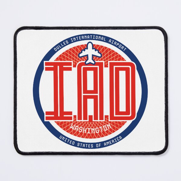 Item preview, Airport Badge Sticker IAD Washington designed and sold by avionuts.