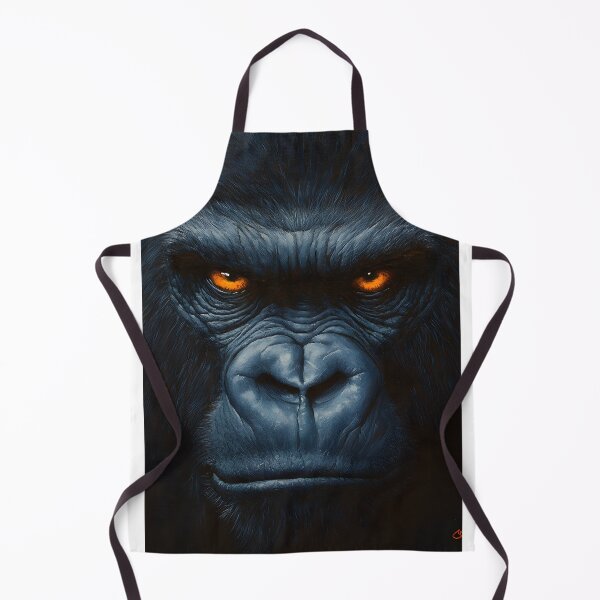 Item preview, Intense Gaze of a Mighty Gorilla Portrait Artwork designed and sold by Artessie.