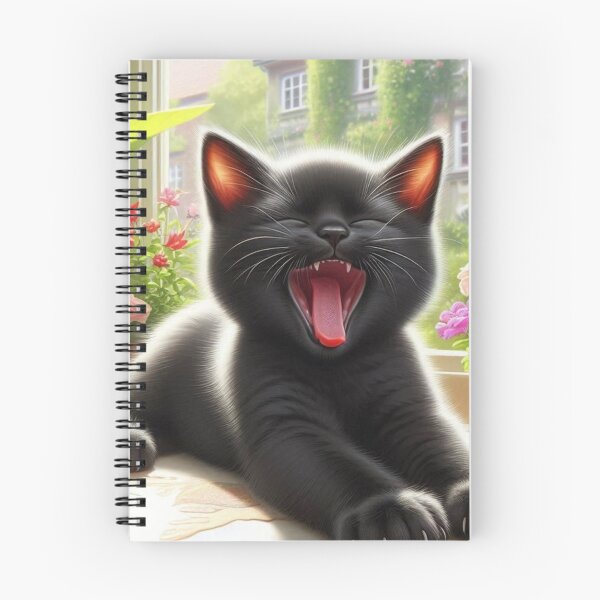 Item preview, sleepy black cat designed and sold by Dogandesighn.
