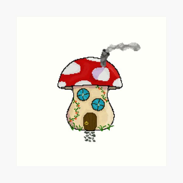 Item preview, Mushroom hut with marble path designed and sold by flylife-design.