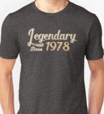 Legendary Since 1978 40th Birthday Slim Fit T-Shirt