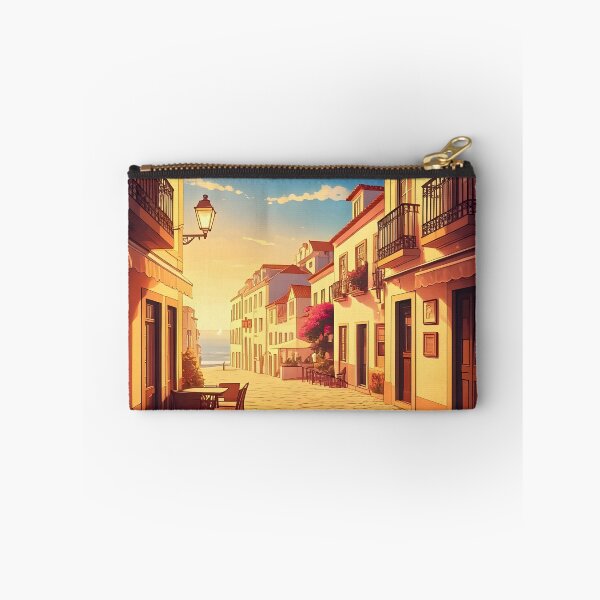 Item preview, Cascais, Portugal: Cobblestone Charm & Bougainvillaea Bliss designed and sold by LSVart.