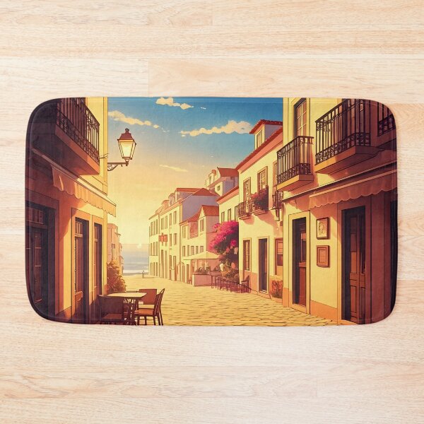 Item preview, Cascais, Portugal: Cobblestone Charm & Bougainvillaea Bliss designed and sold by LSVart.