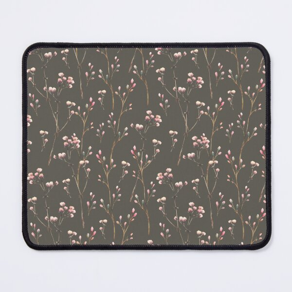 Item preview, Copy of Gypsophila flowers twig watercolor seamless pattern. Beige pink pastel coloured plant. Illustration designed and sold by BartolArt.