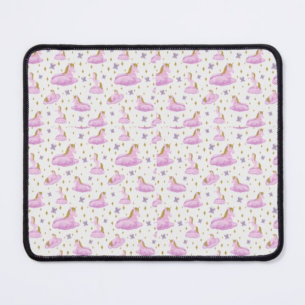Item preview, Pink Unicorns Watercolour Pattern With Gold Accents designed and sold by Masonixem.