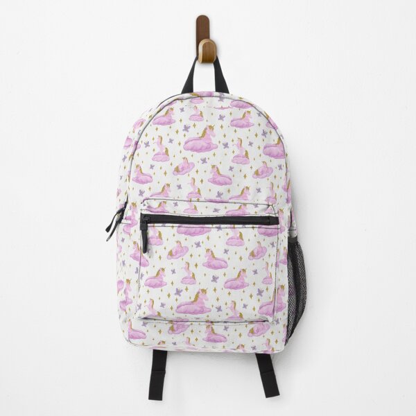 Item preview, Pink Unicorns Watercolour Pattern With Gold Accents  designed and sold by Masonixem.
